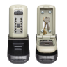 Side by side shot of the Supra C500 pro key safe, one open with keys inside