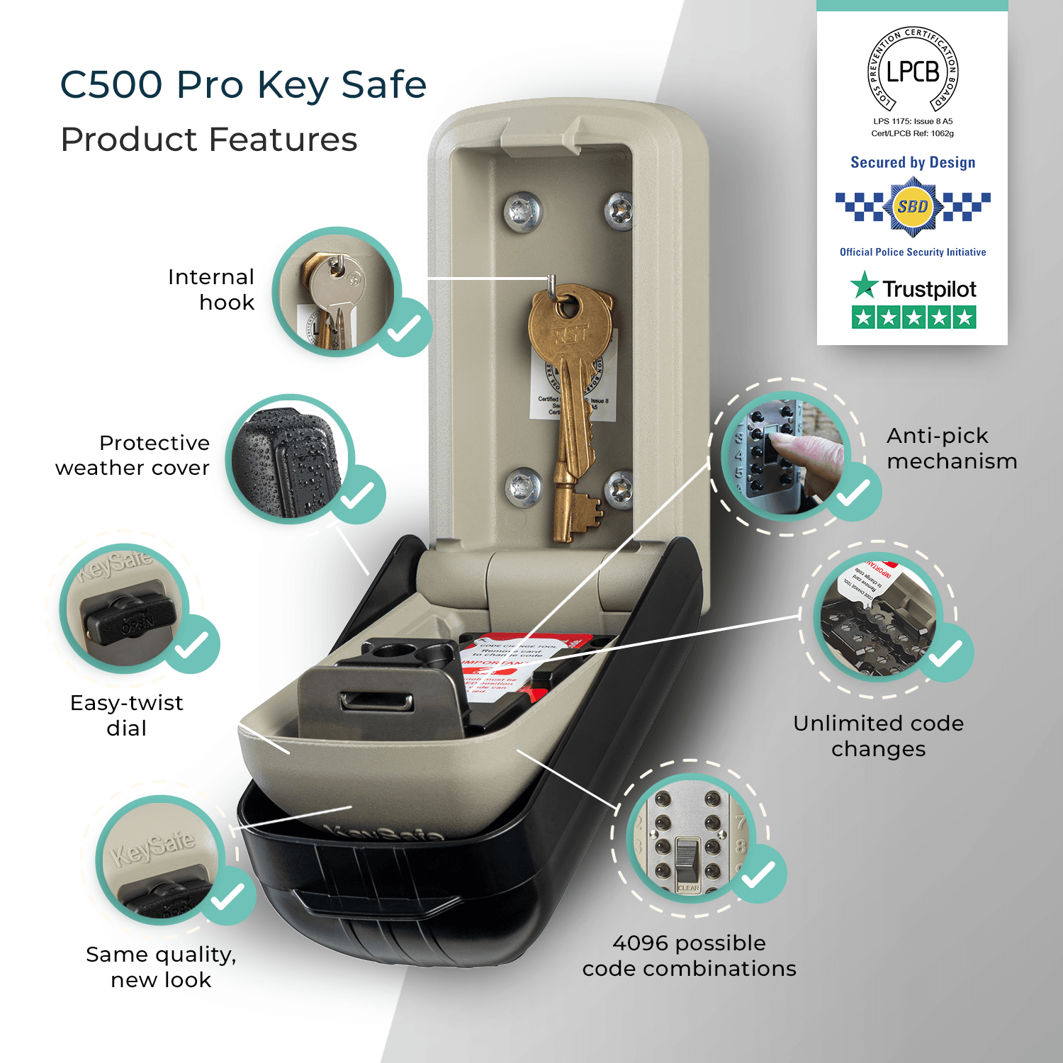 C500 Pro Key Safe (2nd  Generation)