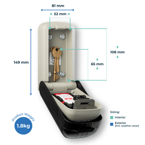 C500 Pro key safe measurements and specification