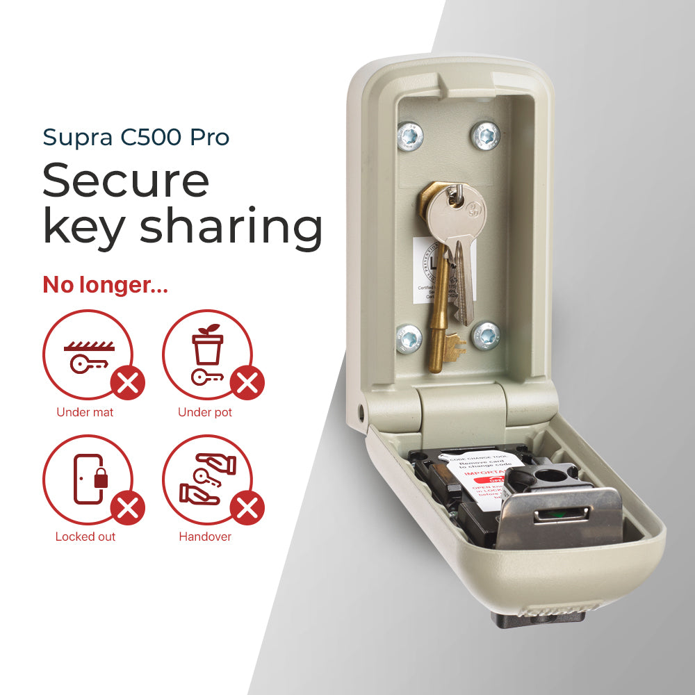 Easy key sharing with the Supra key safe range