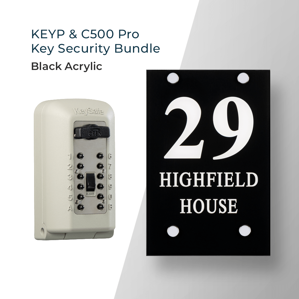 Key security bundle with key safe and house sign KEYP
