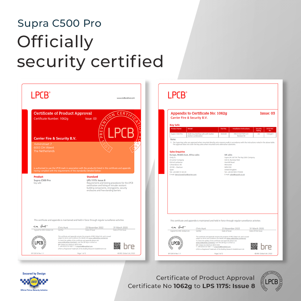 Supra C500 Pro Key Safe (2nd  Generation)