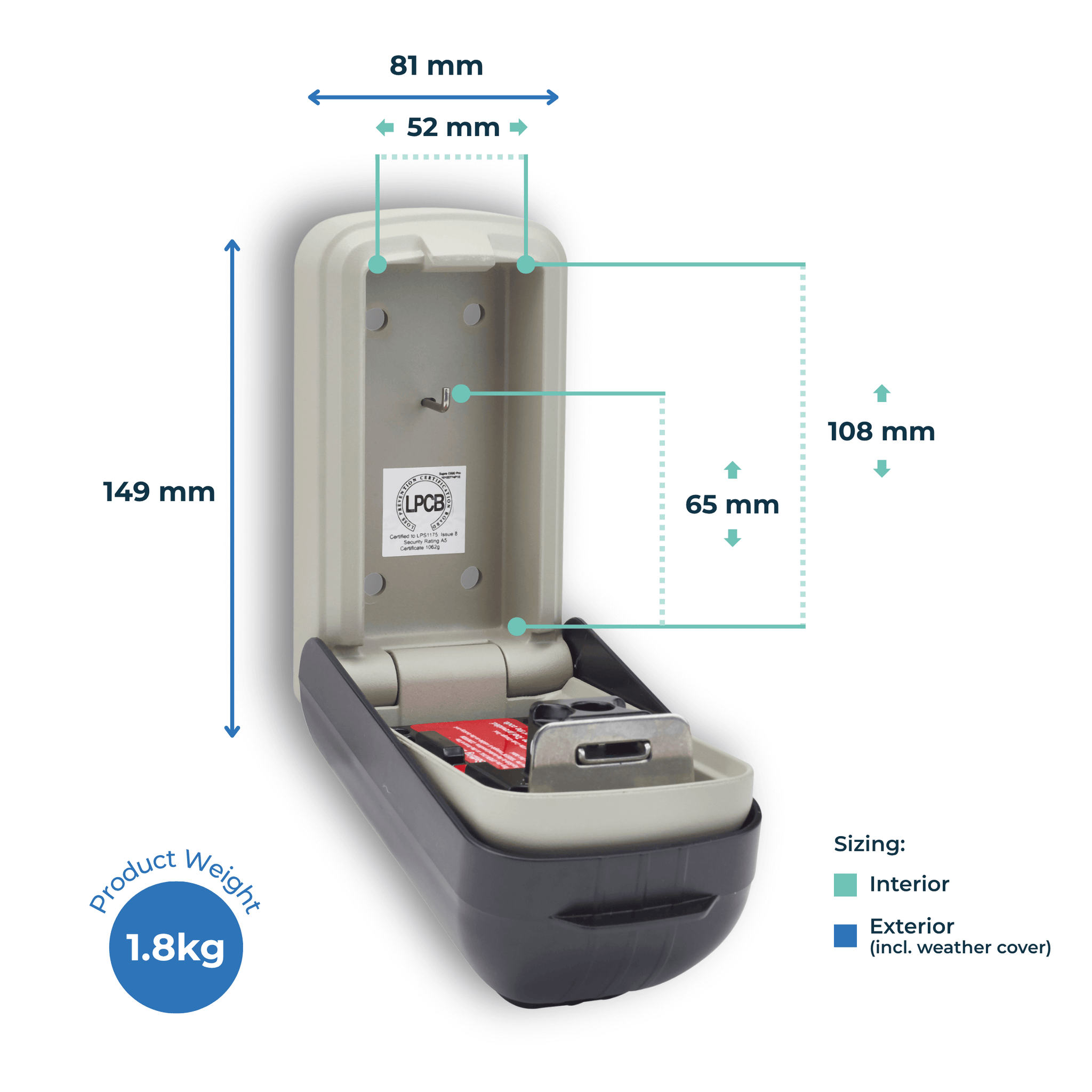 Supra C500 Pro Key Safe (2nd  Generation)