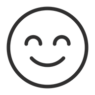 Icon of a smiley face