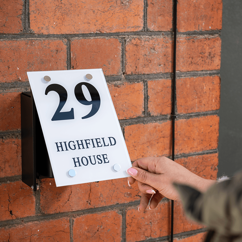 KEYP key safe cover customised house. sign