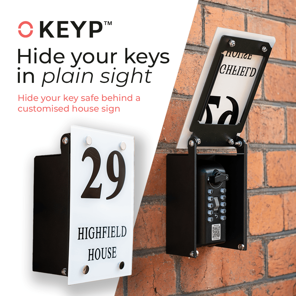 KEYP Key Safe House Sign