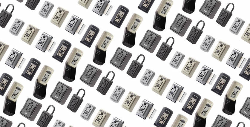 Montage of full key safe product range