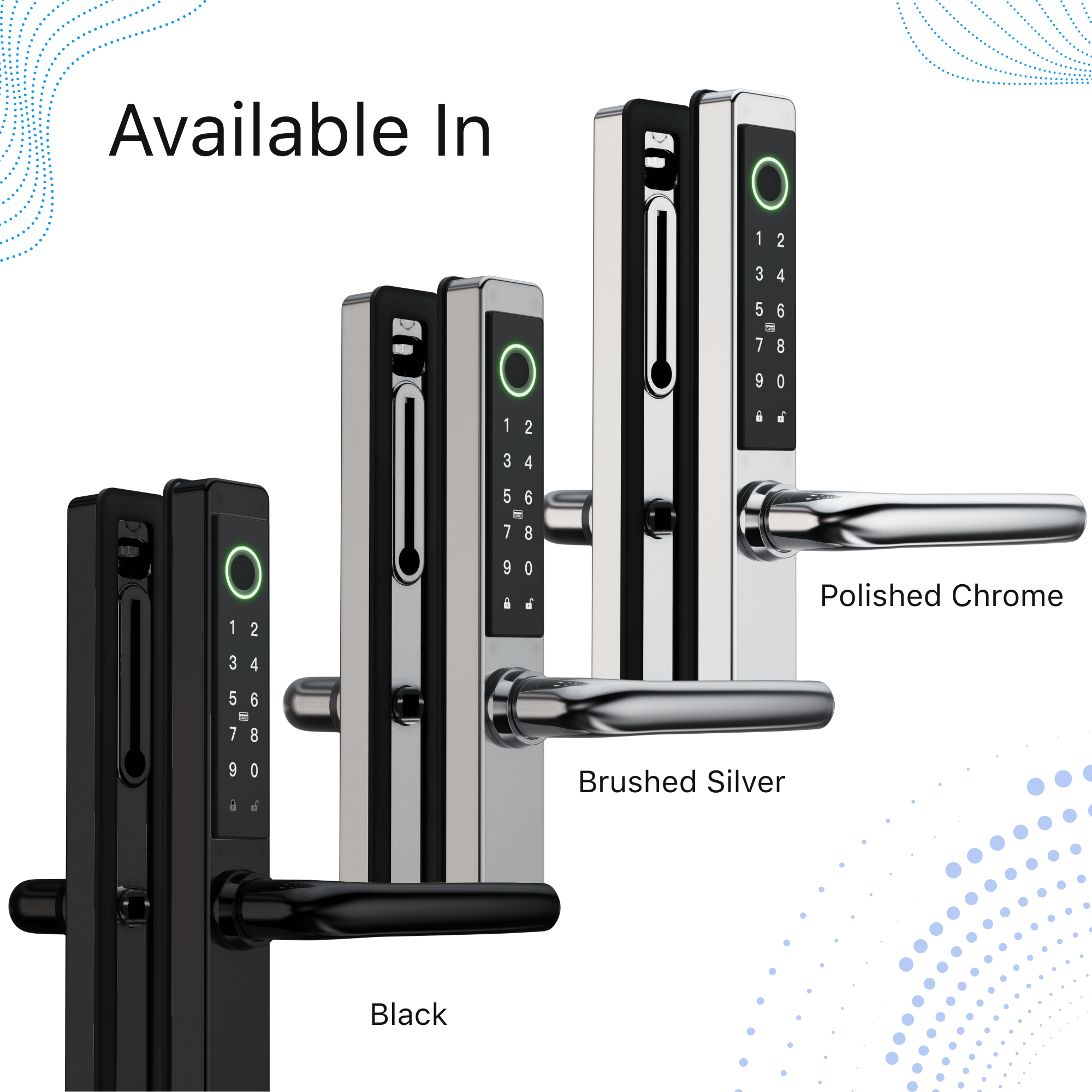 Origin Smart Door Handle Colour Ways