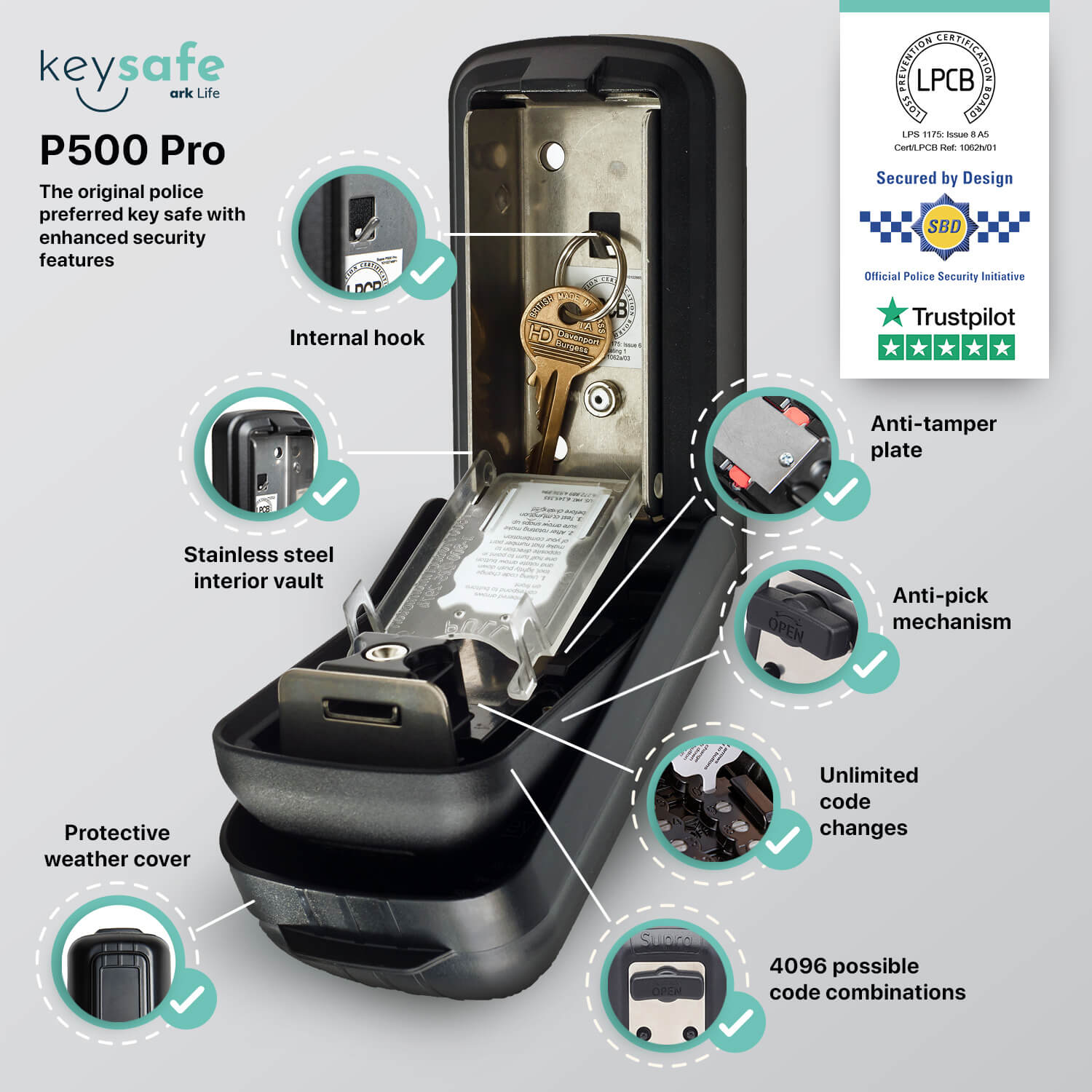 Supra P500 Pro key safe Features & Benefits