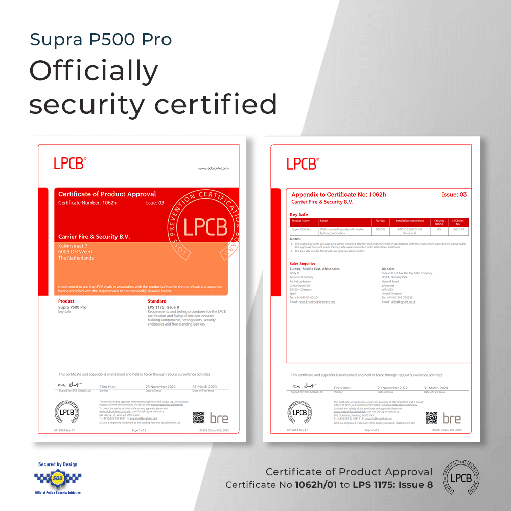 Supra P500 Pro Key Safe (2nd Generation)