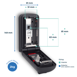 P500 key safe measurements