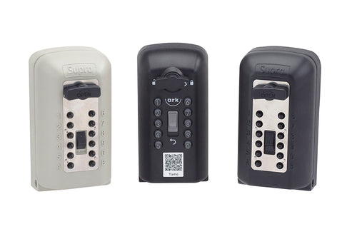 Police preferred range of key safes in a line, C500 pro, P500 Pro and ark Tamo key safe