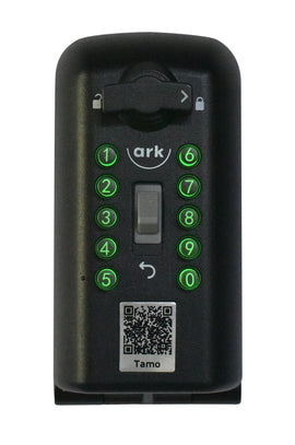 ark Tamo key safe with illuminated green buttons and QR code