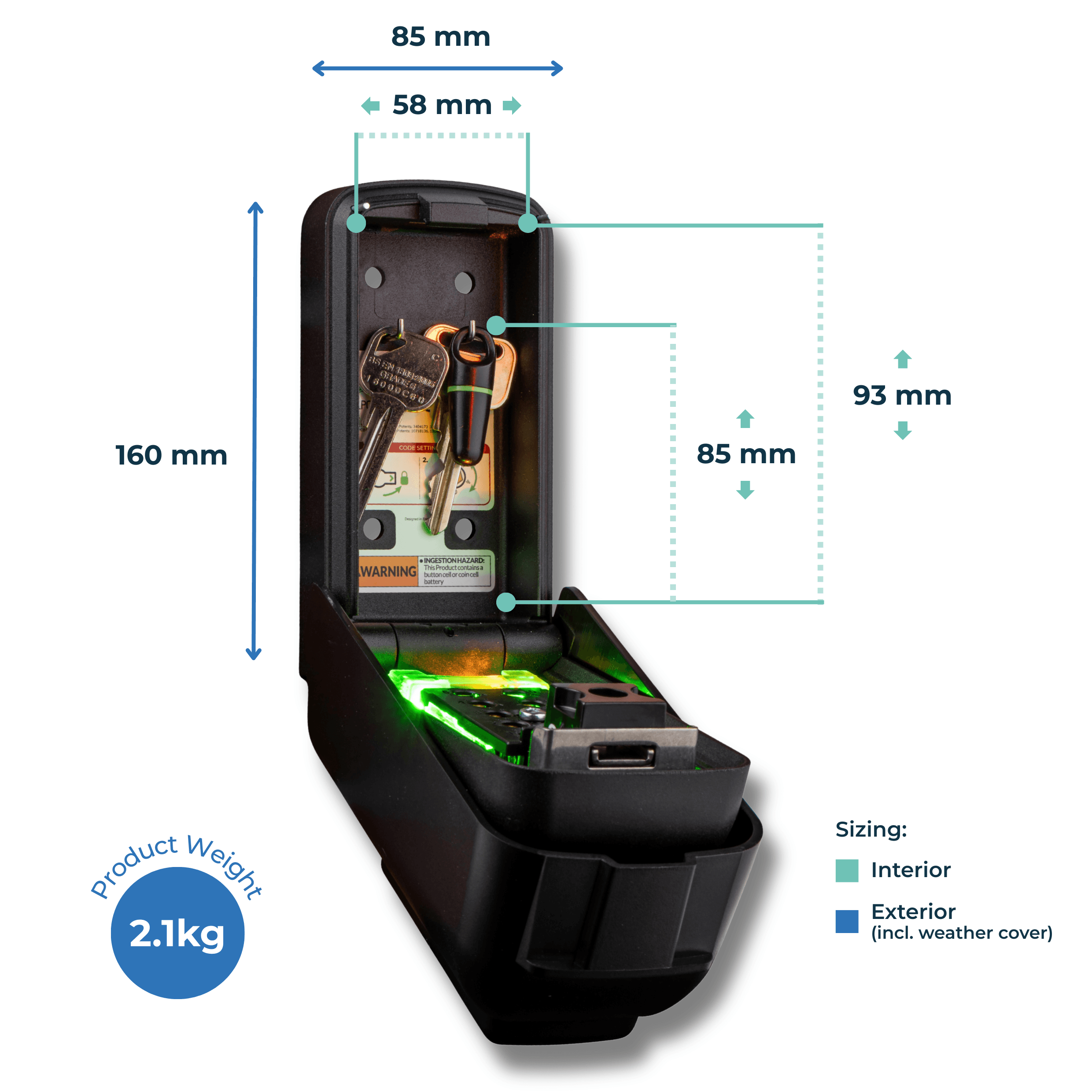 ark Tamo internal and external measurements