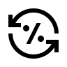 Trade pricing icon black