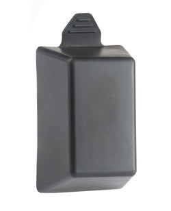 Black plastic weather cover for Supra S5 permanent key safe from The Key Safe Company
