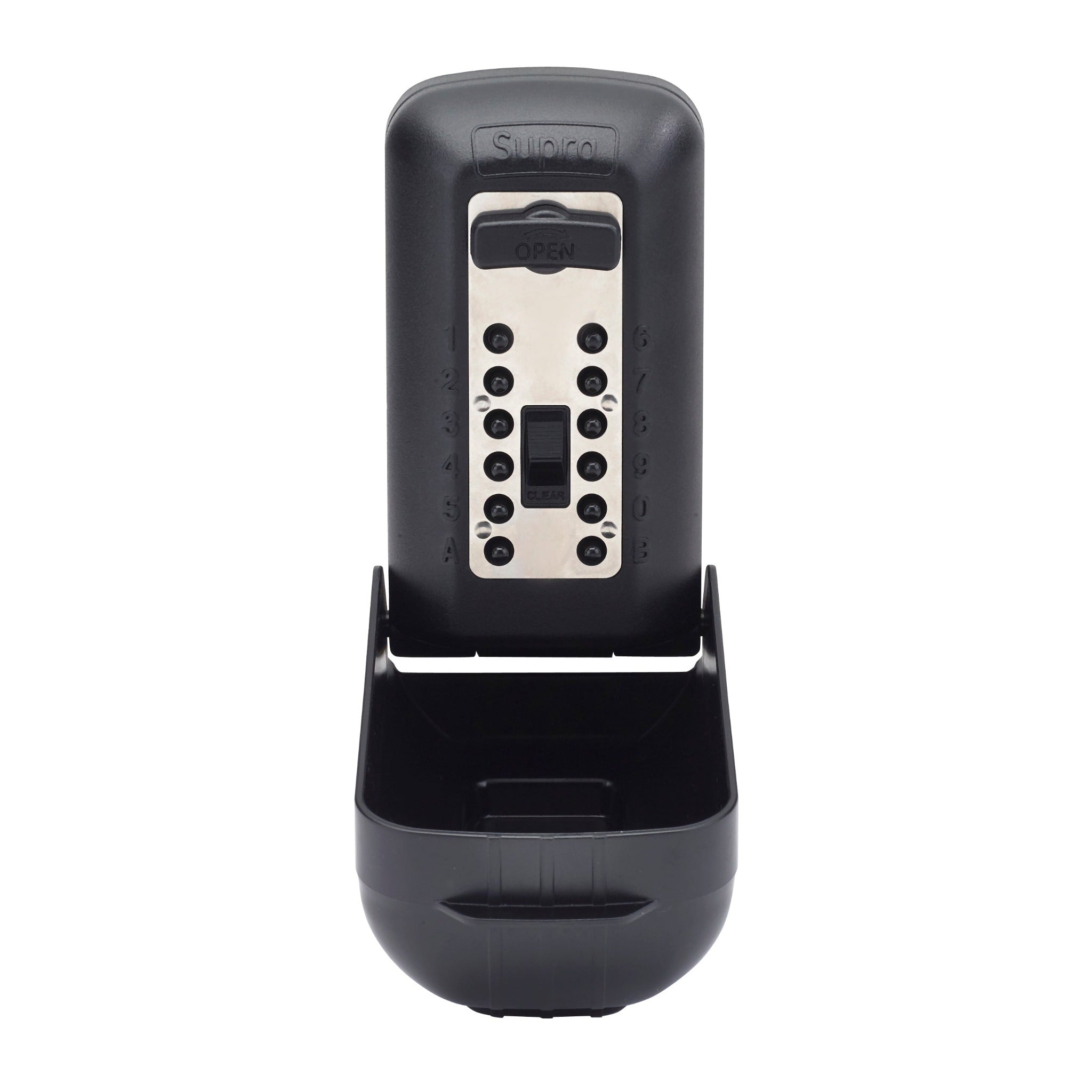 Black police preferred Supra P500 pro key safe with weather cover attached