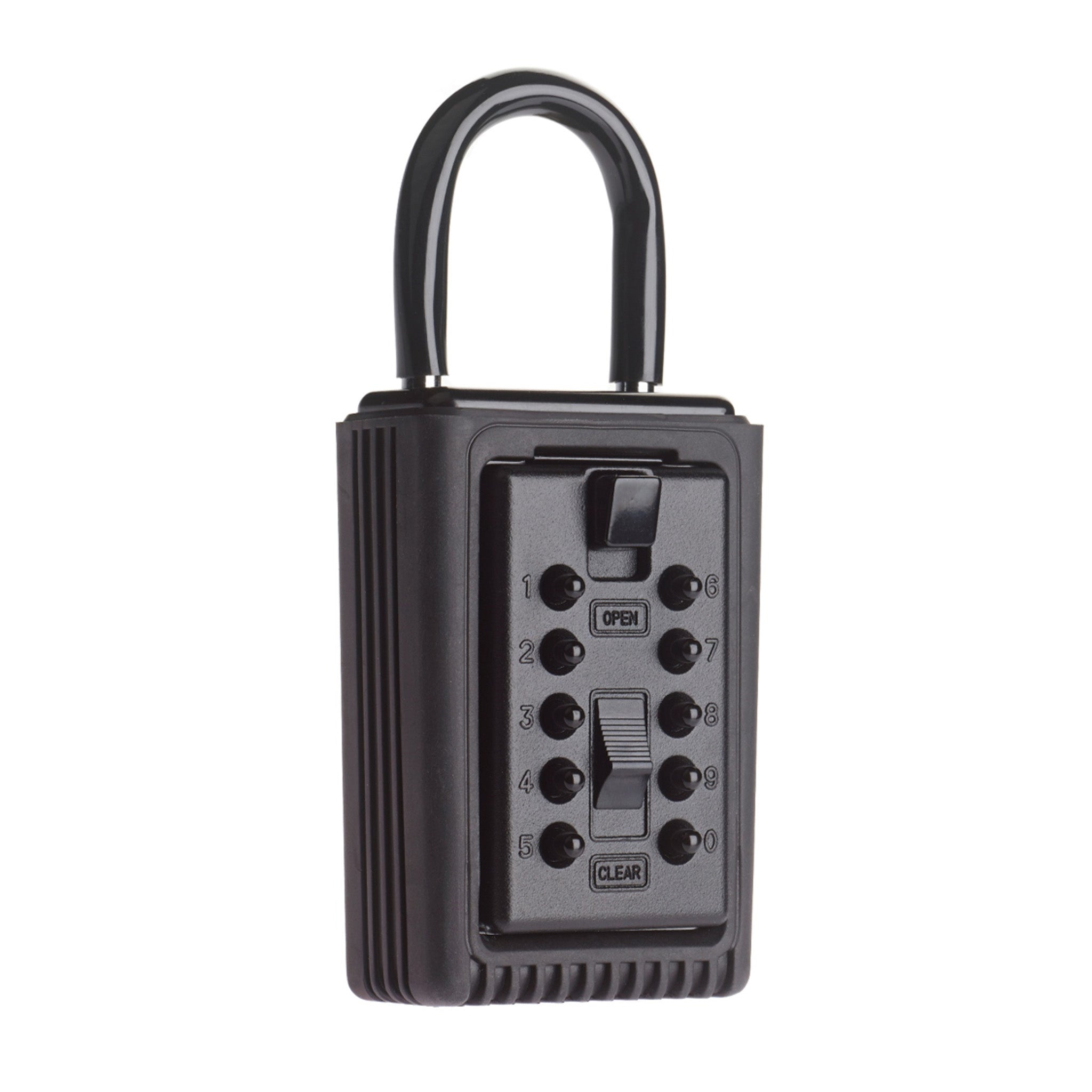 Supra portable key safe with shackle for temporary access management