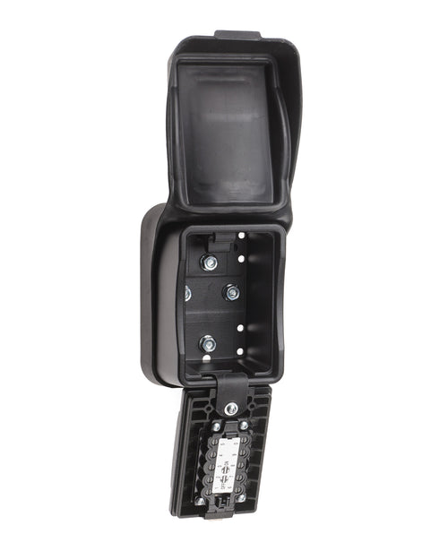 Empty open Supra S7 big box key safe with hinged opening mechanism and open weather cover